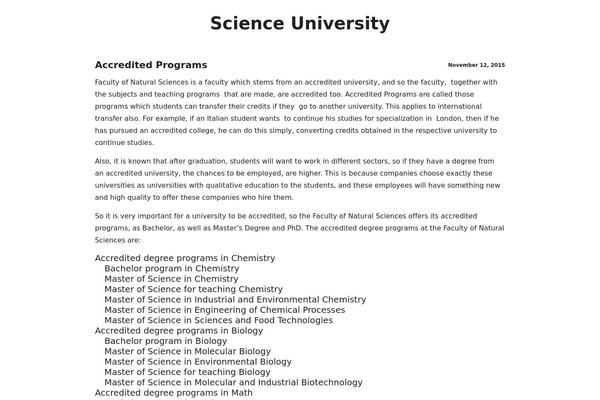 science-university.com site used White Paper