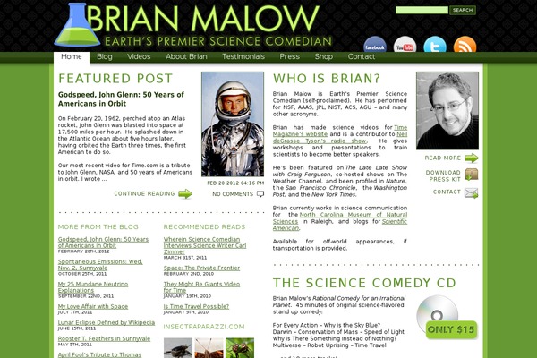 sciencecomedian.com site used Sciencecomedian