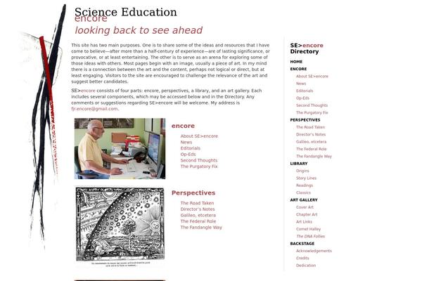 scienceeducationencore.org site used Cp-minimal