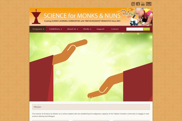 scienceformonks.org site used Earth-child