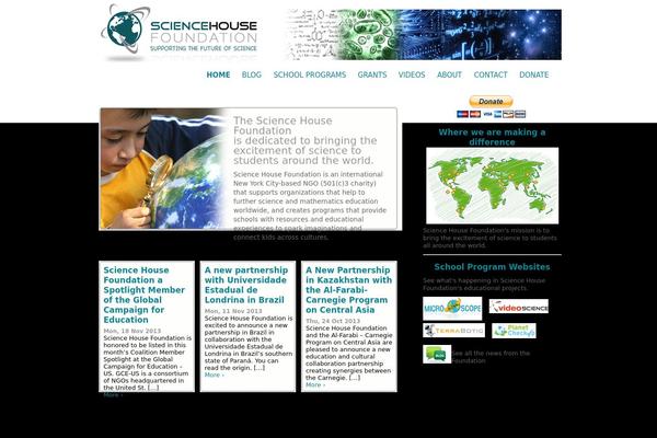 sciencehousefoundation.org site used Jessica Fletcher Redux