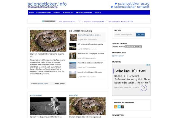 scienceticker.info site used Public-blog