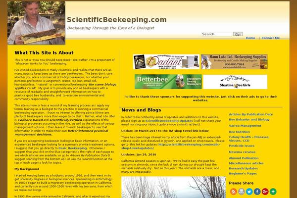 scientificbeekeeping.com site used Scibee