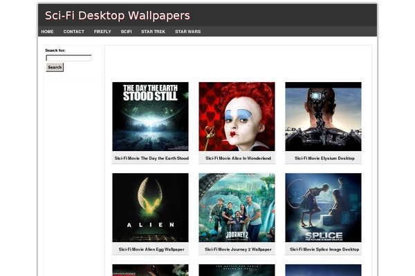 scifidesktopwallpapers.com site used Picsenselite