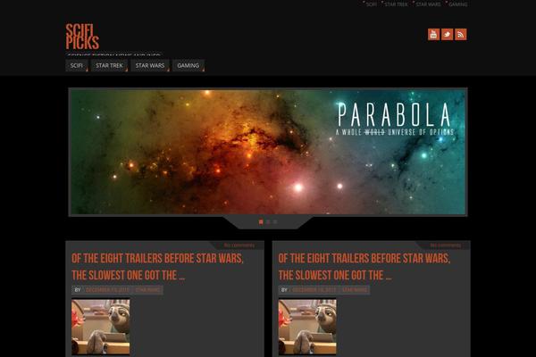 Parabola theme site design template sample