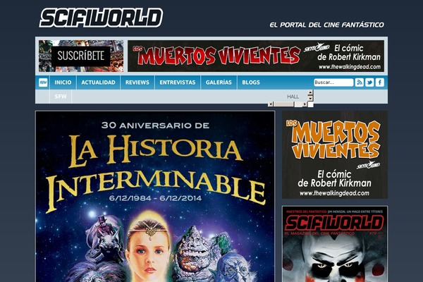 scifiworldmagazine.com site used Advance-blog