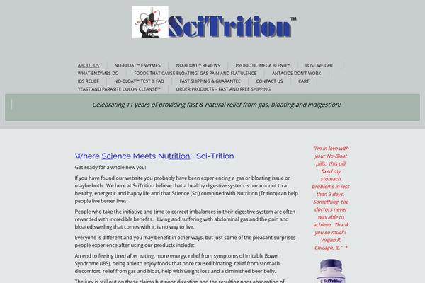 scitrition.com site used Boldgrid-diced