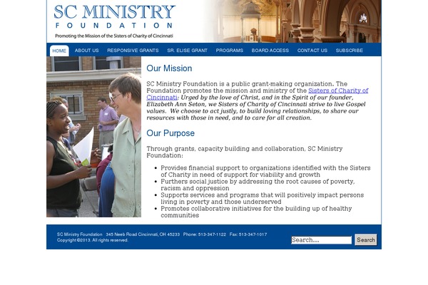scministryfdn.org site used Scministry
