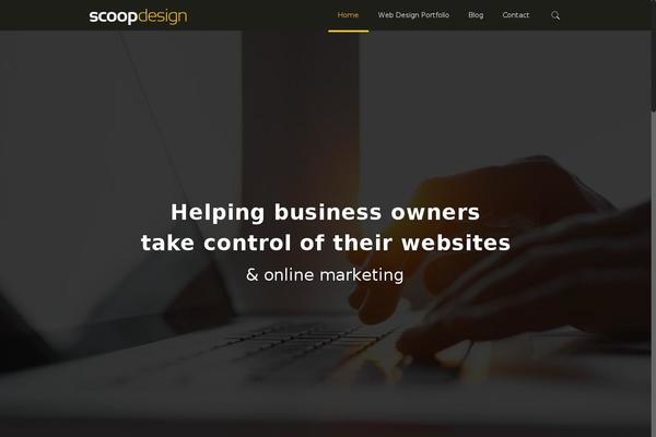 Scoop theme site design template sample