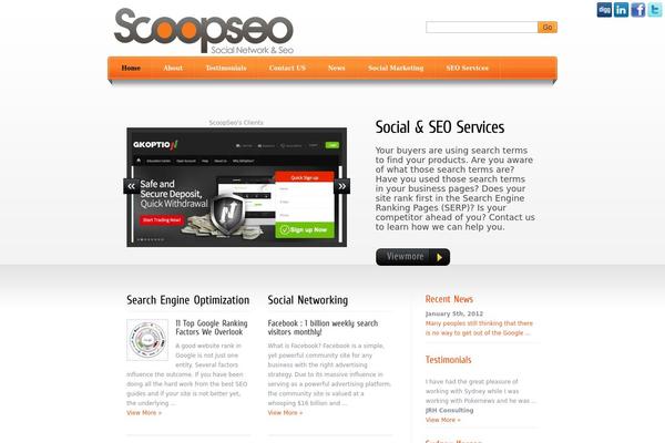 scoopseo.com site used Golive