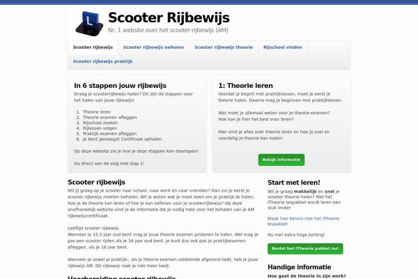 scooterrijbewijs.org site used Scooterrijbewijs
