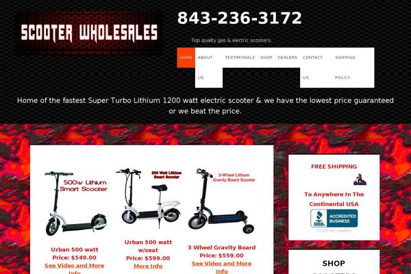 scooterwholesales.com site used Ignite-child