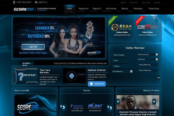 score88.com site used Score88