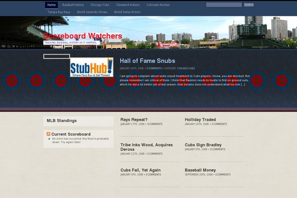 ultimatebaseball theme websites examples