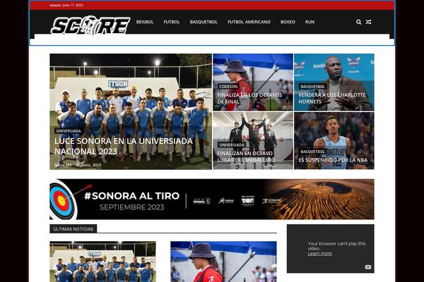 SportsMag theme site design template sample