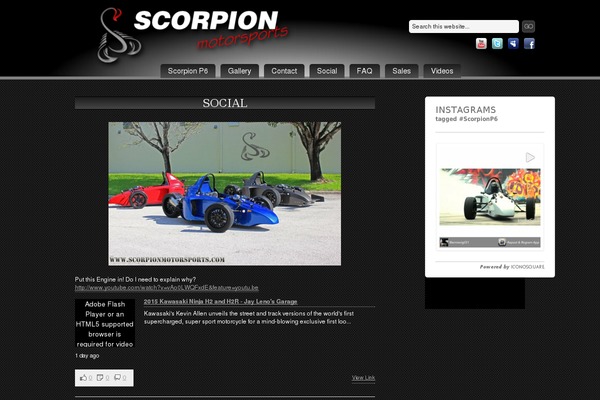 scorpionmotorsports.com site used Chrome_20