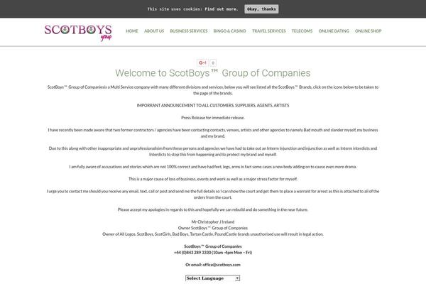scotboys.com site used Scotboysgroup