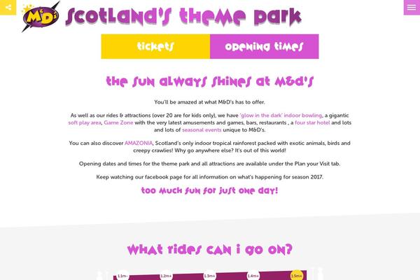 scotlandsthemepark.com site used Scot-child-theme