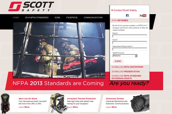 scott2013firefighter.com site used Scott