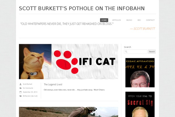 scottburkett.com site used The Fox