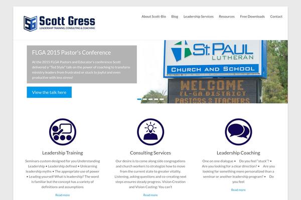 Spacious theme site design template sample