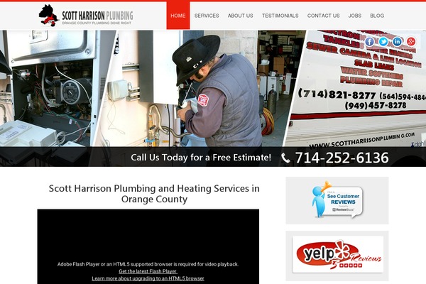 scottharrisonplumbing theme websites examples