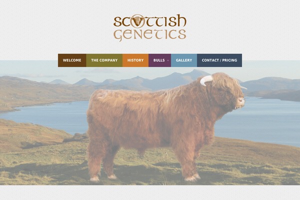 scottishgenetics.com site used Colored Theme
