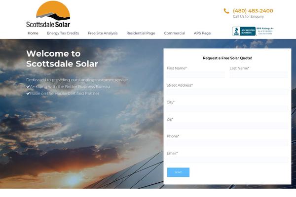 Sunergy theme site design template sample