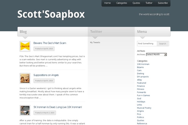 WordPress website example screenshot