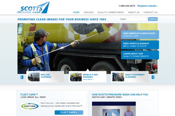 scottspressurewash.com site used Scotts