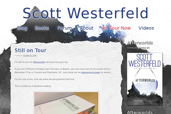 scottwesterfeld.com site used Afterworlds