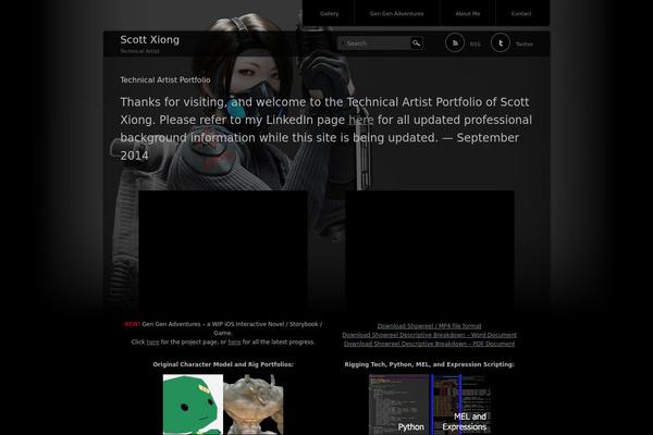 scottxiong.com site used Piano Black