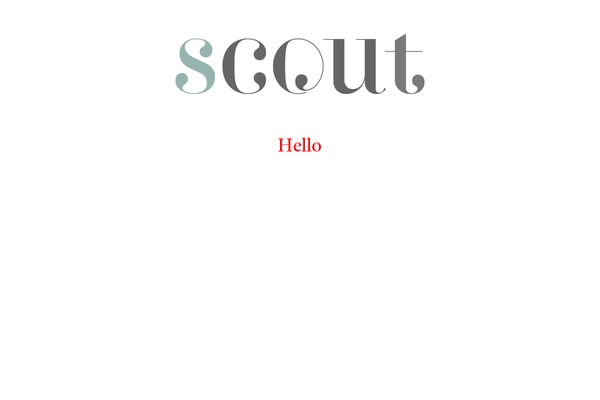 Scout theme site design template sample