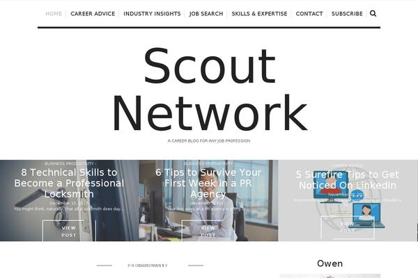 Scout theme site design template sample