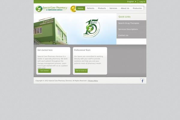 Pharma theme site design template sample