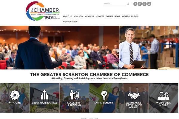 scrantonchamber.com site used Chamber-theme