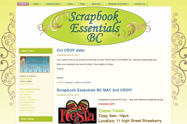 scrapbookessentialsbc.com site used Scrapbook2013