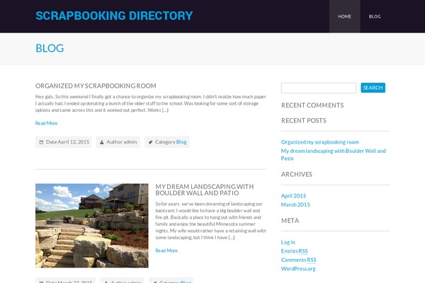 scrapbooking-directory.com site used Zenbu