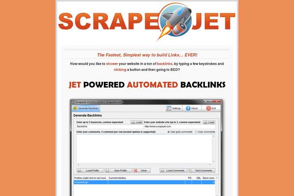 scrapejet.com site used Scrapejet