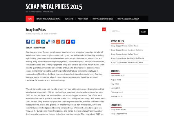 Hiero theme site design template sample