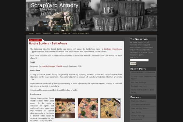 scrapyardarmory.com site used Connexion