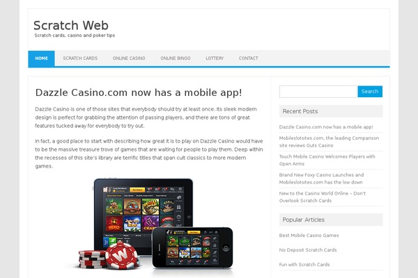 WordPress website example screenshot