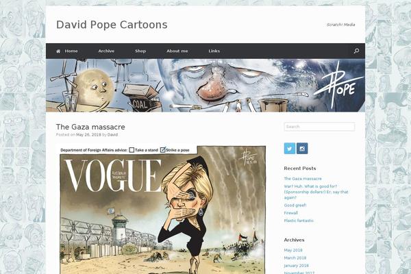 Vantage theme site design template sample