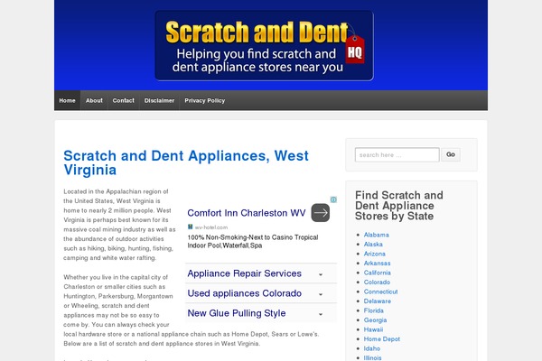 WordPress website example screenshot