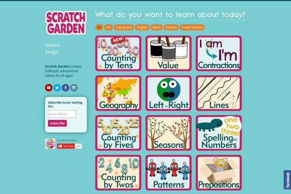 scratchgarden.com site used Uber-child