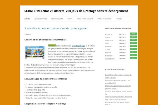 Twenty Twelve theme site design template sample