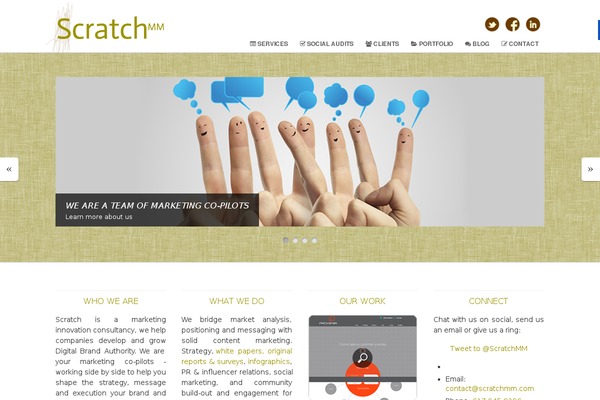 Scratch theme site design template sample
