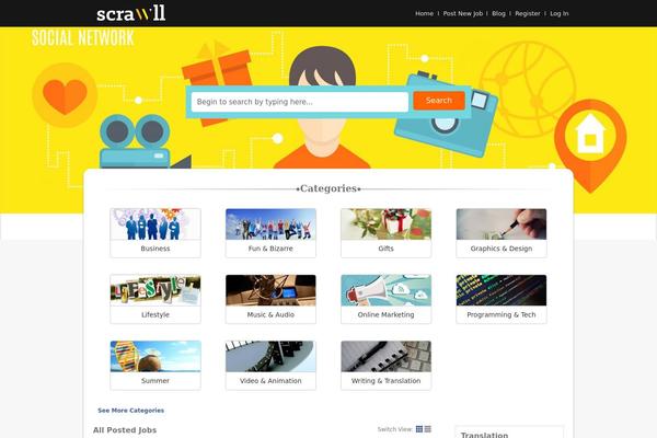 scrawll.com site used Pricerrtheme