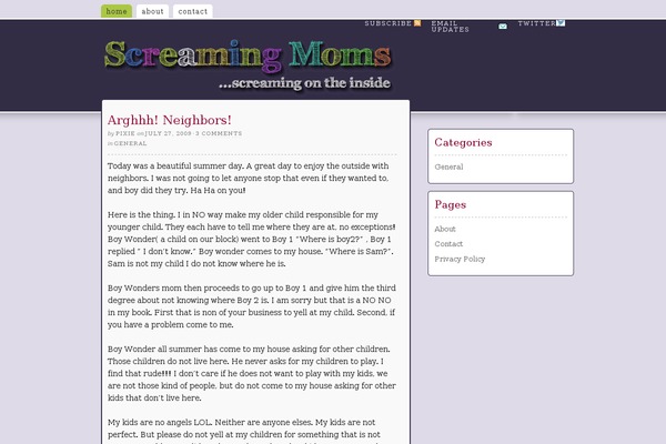 WordPress website example screenshot