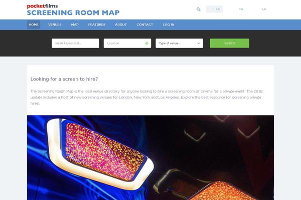 screeningroommap.com site used Screening-room